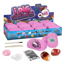 女孩儿童恐龙化石考古挖掘玩具月球手工挖矿宝石宝藏寻宝忙和盲盒