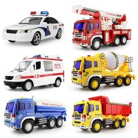 大号音乐警车救护车消防洒水车惯性儿童玩具男孩仿真工程汽车模型