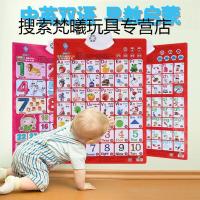 早教儿童汉语拼音aoe字母表语音小孩发声墙贴 宝宝学习有声挂图画.
