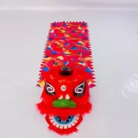 舞狮头 儿童舞狮子狮子头道具醒狮表演舞狮头整套玩具小孩套装舞龙 舞狮