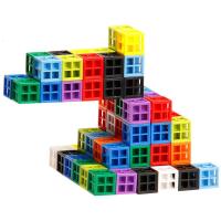 空心方块积木多面拼接玩具积木早教智力儿童塑料拼插幼儿园