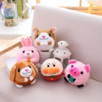 卡通电动小圆猪跳跳球遥控玩偶面包人唱歌跳跳球毛绒玩具生日