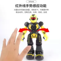 机械战警早教智能机器人 儿童遥控电动机器人玩具色(英文外销版)