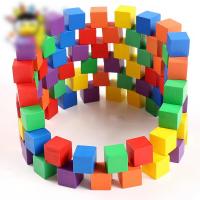 积木层层高 正方体积木数学教具立方体正方形积木块小学生小方块玩具木头方块