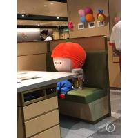海底捞陪吃娃娃 小嗨同学毛绒玩具店同款海底捞仓库直发 桔红色 1米