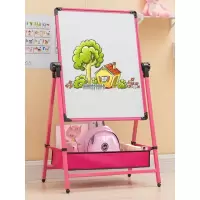儿童绘画板双面磁性小黑板升降支架式家用宝宝小学生涂鸦写字白板笔