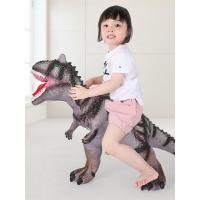 大号软胶霸王龙仿真恐龙玩具会发声霸王龙动物模型三角牛龙男孩3-4-5-6岁儿童恐龙玩具