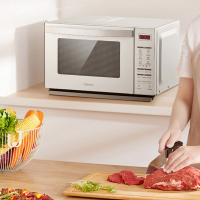 格兰仕微波炉23升容量 平板加热 智能菜单 光波烧烤家用多功能热饭菜微蒸烤一体光波炉R6(S5)