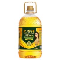 长寿花 压榨一级金胚玉米油 食用油4L