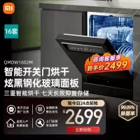 米家小米嵌入式独嵌两用洗碗机16套 智能开关门热风烘干 大容量刷碗机 长效存储一级水效 N1 QMDW1602M