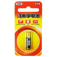 南孚27A 12v27a伏电池车库门卷闸卷帘门摩托汽车遥控器电池1粒