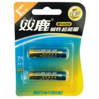 双鹿碱性超能量7号电池2粒/卡