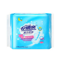 安尔乐（Anerle）蓝芯瞬吸棉柔表层275mm纤巧夜用10片卫生巾加长夜用