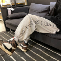 晗亦然春夏季新款ins超火时尚裤子男士潮牌宽松运动裤直筒韩版潮流休闲2515