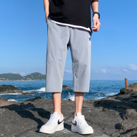 晗亦然2021七分裤夏季男新款潮流时尚宽松休闲工装韩版帅气中裤2984