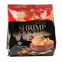 印尼进口零食Papatonk啪啪通虾片冬荫功虾片40g