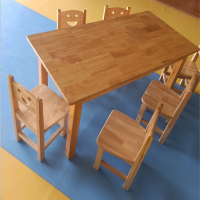 涡润+YH幼儿园橡木桌椅GR187