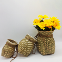 涡润 手工竹编鱼篓竹篓 GRY141 中号