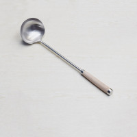 涡润 GRY236 木柄广式炒勺 10两