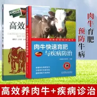 正版 养牛书籍大全 养牛技术书 高效养肉牛+肉牛快速育肥与疾病防治 牛病诊断与防治 养牛书籍大全 养牛技术