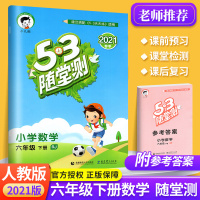 53随堂测六年级下册数学教辅书 人教版 小学6年级同步教材一课一练课时作业练习题五三天天练数学口算应用题练习册复习训练作