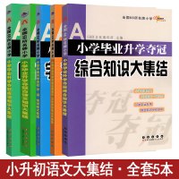 小学毕业升学夺冠名著知识文学常识考点大集结+成语知识大集结+字词句训练+古诗文+综合知识大集结全套5五本小升初小学语文总
