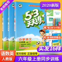 53天天练六年级上册语文数学英语同步训练练习册全套3本人教版 小学生6六年级上教材同步口算阅读理解训练5.3五三天天练作