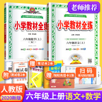 2020秋小学教材全练六年级上册全套语文数学人教版RJ 6年级上学期同步训练练习册课时作业一课一练天天练 单元综合复习资