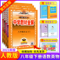 中学教材全解八年级下语文数学英语物理全套4本人教版 初二下辅导学习资料书 初中全解新教材完全解读同步课本教辅资料薛金星