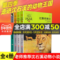 动物小说大王沈石溪·品藏书系第四季套装共4本红飘带狮王王妃黑叶猴一只猎雕的遭遇雄狮去流浪儿童青少年小学生课外读物指定阅读
