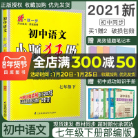 2021春部编版初中语文小题狂做巅峰版七年级下册人教初一7下RJ初中苏教版教材全解同步复习练习课时作业本教辅书试卷资料恩