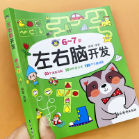 左右脑开发书6-7岁儿童全脑思维训练大脑潜能开发中班大班幼儿数学益智游戏书智力测试题启蒙思维逻辑推理注意力观察力训练专注