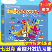 正版 七田真全脑开发练习册:数学与逻辑思维(3~4岁)全脑开发 七田真 专注力 逻辑思维 记忆力 数学宝宝早教启蒙认知