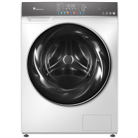 小天鹅(LittleSwan)TG100VC806W 滚筒洗衣机全自动 10KG大容量超薄白色防变色 水魔方冷水洗 除菌