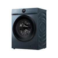 海信(Hisense)HD100DJ12F滚筒洗衣机全自动洗烘一体机 10公斤大容量家用 500mm超薄1.10高洗净比