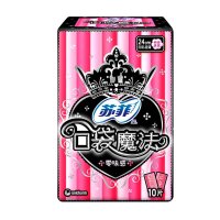 苏菲（SOFY）口袋魔法零味感扑克牌姨妈巾超薄棉柔日用卫生巾240mm 10片