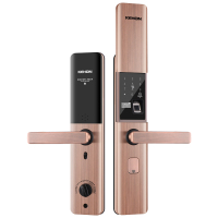 科熊新款A7/X2锌合金自动滑盖一握开智能防盗门指纹锁(上门安装)