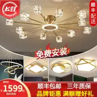 长虹照明[套餐可安装]客厅灯简约后现代led吸顶灯轻奢餐厅卧室灯样板房灯创意分子灯北欧灯饰全屋灯具套餐组合