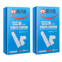 倍力乐qq套男女手指套抠抠薄荷冰爽润滑自慰卫生用品 薄荷冰感手指套2盒20只