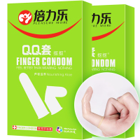 倍力乐手指套QQ套抠抠套10只*2盒(芦荟滋养型)手指情趣安全套夫妻房事用具