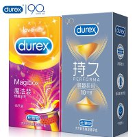 杜蕾斯durex 避孕套共28只 男用安全套 持久 凸点 草莓 情趣延时套套 计生用品 情趣延时10+魔法情趣18