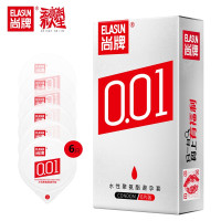 尚牌(ELASUN) 001 超薄避孕套 聚氨酯001安全套 男用女用成人 计生用品 6只装