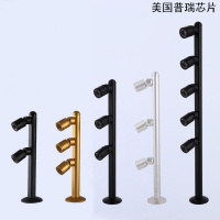 LED柜台灯珠宝首饰玉器立杆射灯2W3W直杆灯5W精品手表眼镜展柜灯