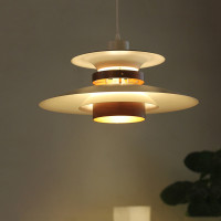 北欧Mercero PH5胡桃木餐厅吊灯 现代简约创意艺术实木卧室吊灯