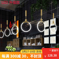 北欧吧台吊灯单头创意个性店铺商用简约床头奶茶店网红餐厅小吊灯
