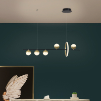 餐厅吊灯创意个性北欧吧台灯饭厅三五头吊灯loft咖啡厅长条餐桌灯