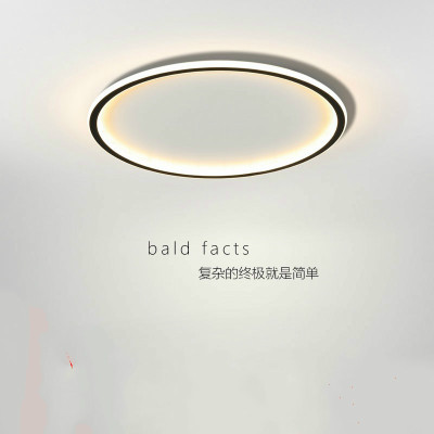 极简卧室灯北欧圆形简约现代LED吸顶灯房间个性创意超薄网红灯具
