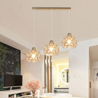 餐厅吊灯三头家用LED现代简约北欧创意个性客厅吧台饭厅餐桌灯具