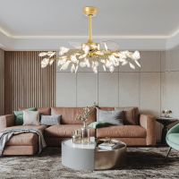 风扇灯吊灯现代简约家用一体客厅灯餐厅卧室吊扇灯北欧轻奢灯具