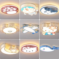 儿童房主卧室灯男孩女孩创意飞机卡通led吸顶灯公主房间灯具灯饰